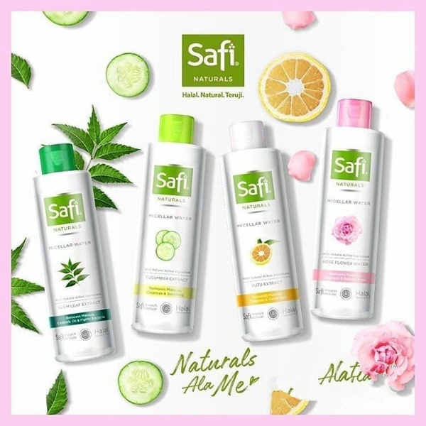 Safi Naturals Micellar Waters 100-200 ml-Neem Leaf-Cucumber-Yuzu-Rose Extract (VIC)