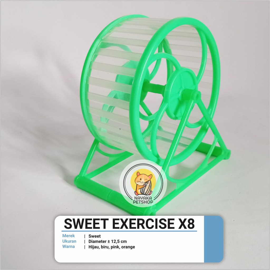 Jogging Wheel Kincir Roda Putar Hamster Sweet Exercise X8