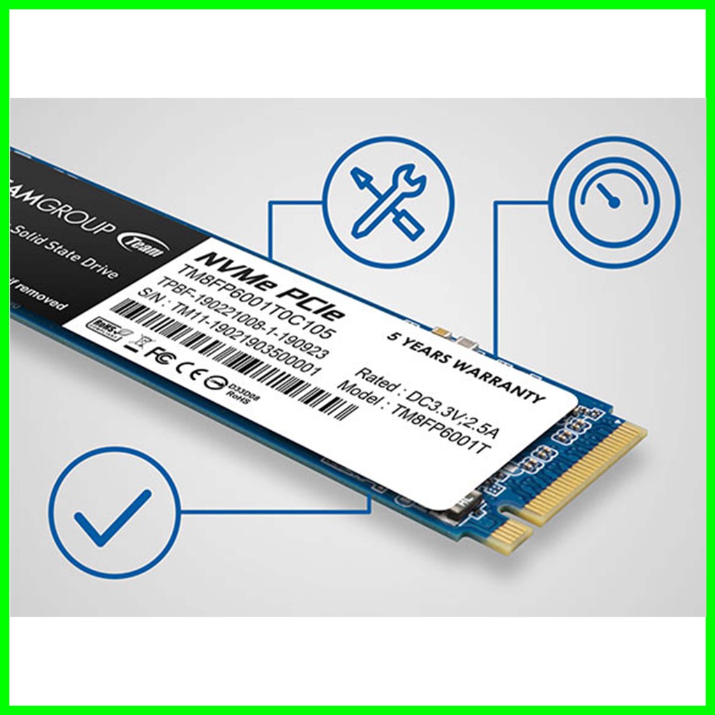 SSD Team MP33 2TB M.2 NVMe 2280 PCIe Gen 3x4