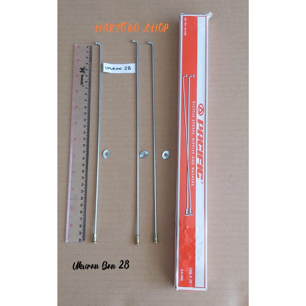 Ruji Sepeda ukuran Ban 28 / Spak / Jari jari Sepeda Ontel Becak