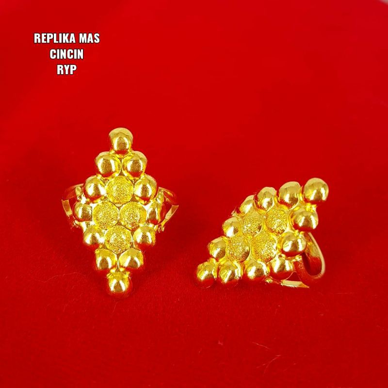 cincin replika penang lapis emas london awet dan mewah persis sperti emas asli bisa cod