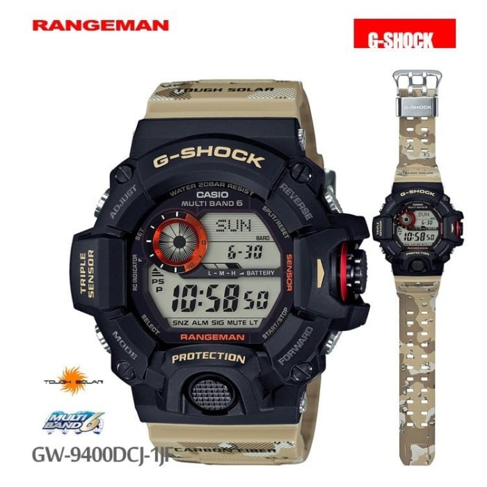 JAM TANGAN PRIA MERK G-SHOCK TYPE GW-9400 DORENG ORI BM
