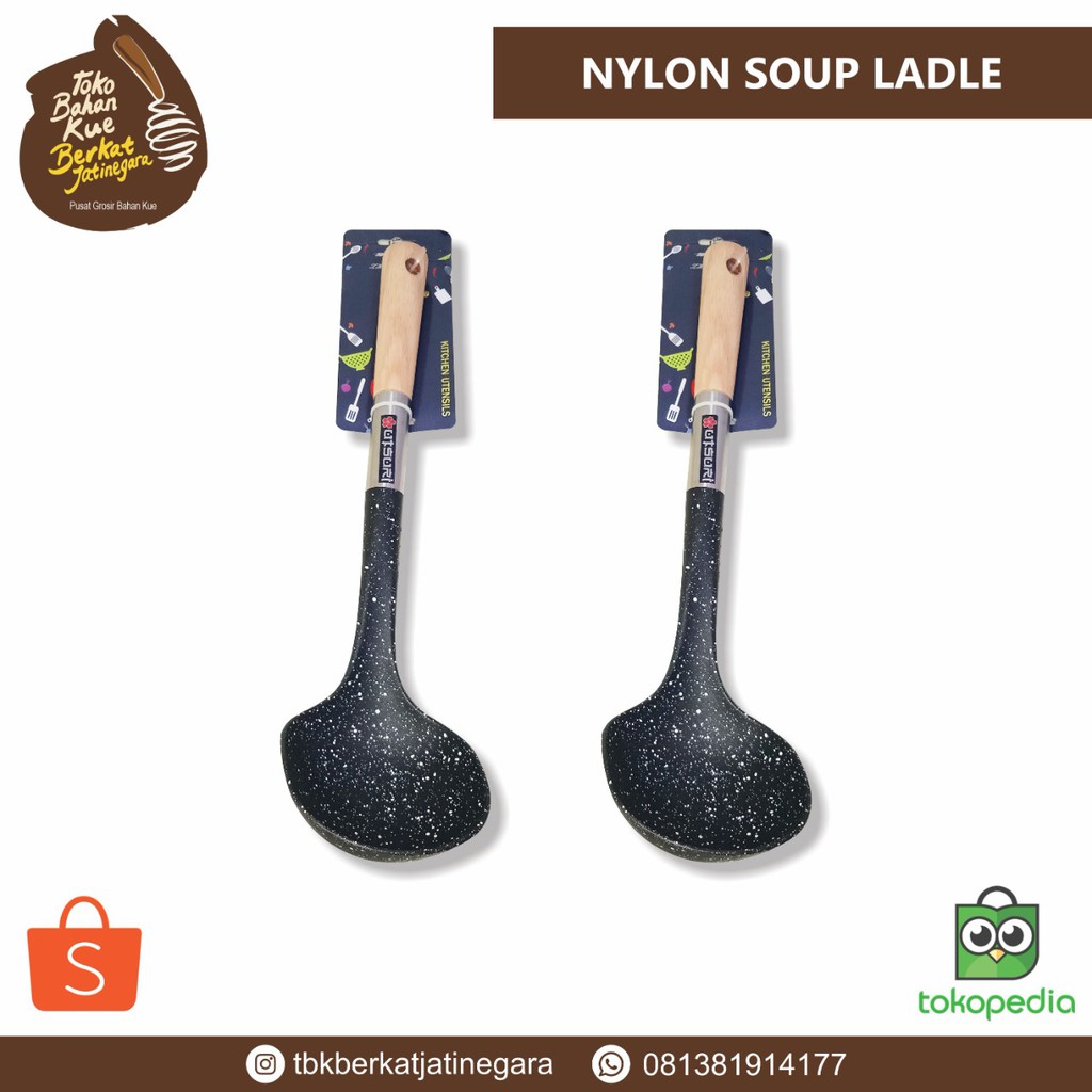 nylon soup ladle sendok sayur