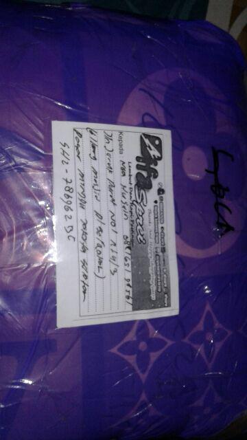 Sprei Resleting Polkadot Chanel Terlaris Termurah King 180x200