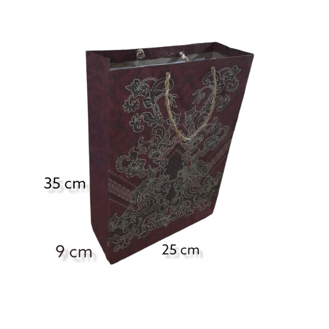 

paper bag batik 35x25x9 (L) shopping bag batik