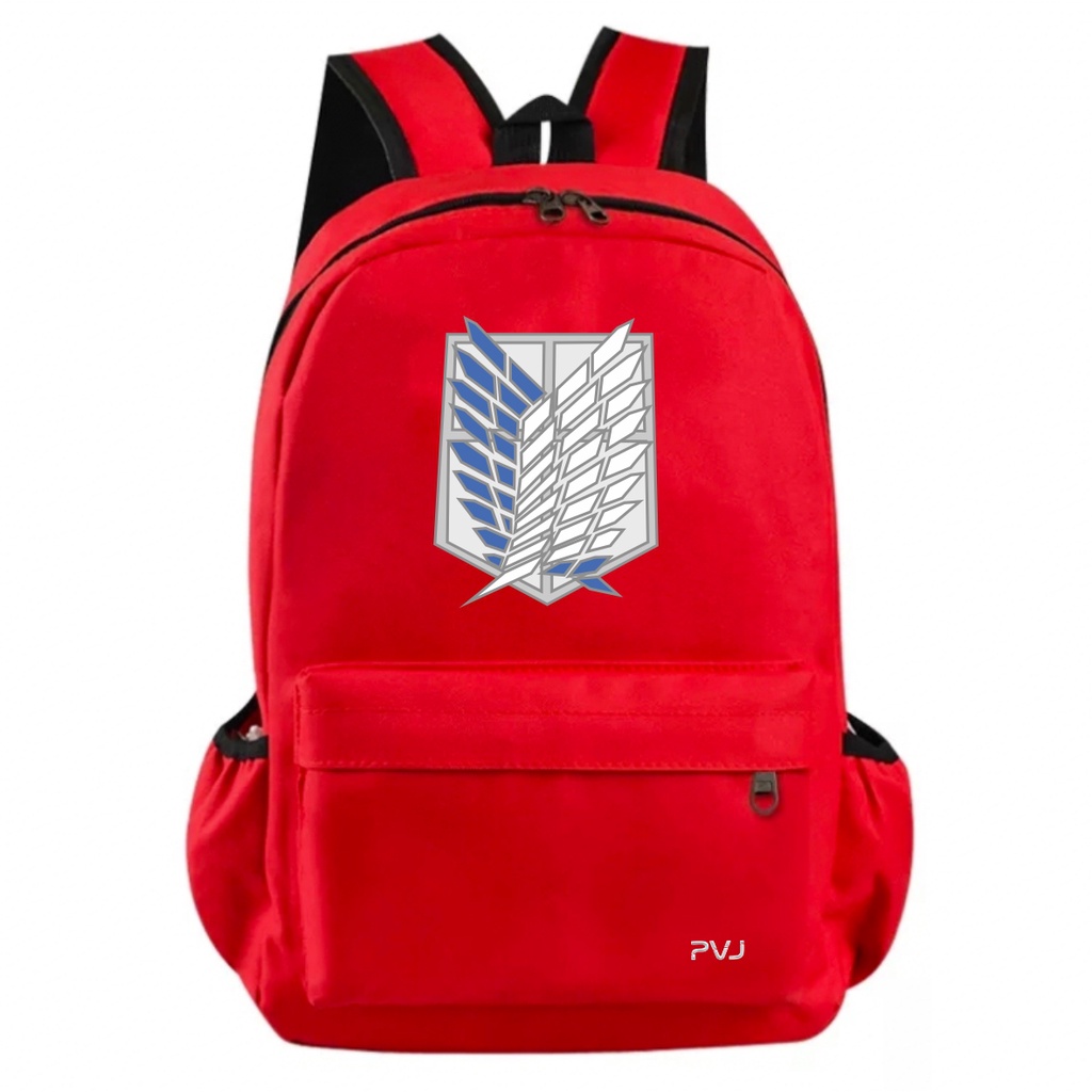 PVJ Tas Attack On Titan Backpack Punggung Ransel Sekolah Anime AOT