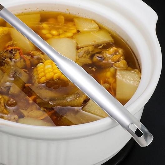 ➮ AZ Centong Sayur Stainless Penyaring Minyak Lemak-Centong Pisah Minyak ☛