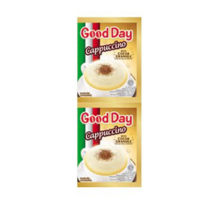 

Good Day Kopi Instant Cappuccino W/coklat Granul 25gr