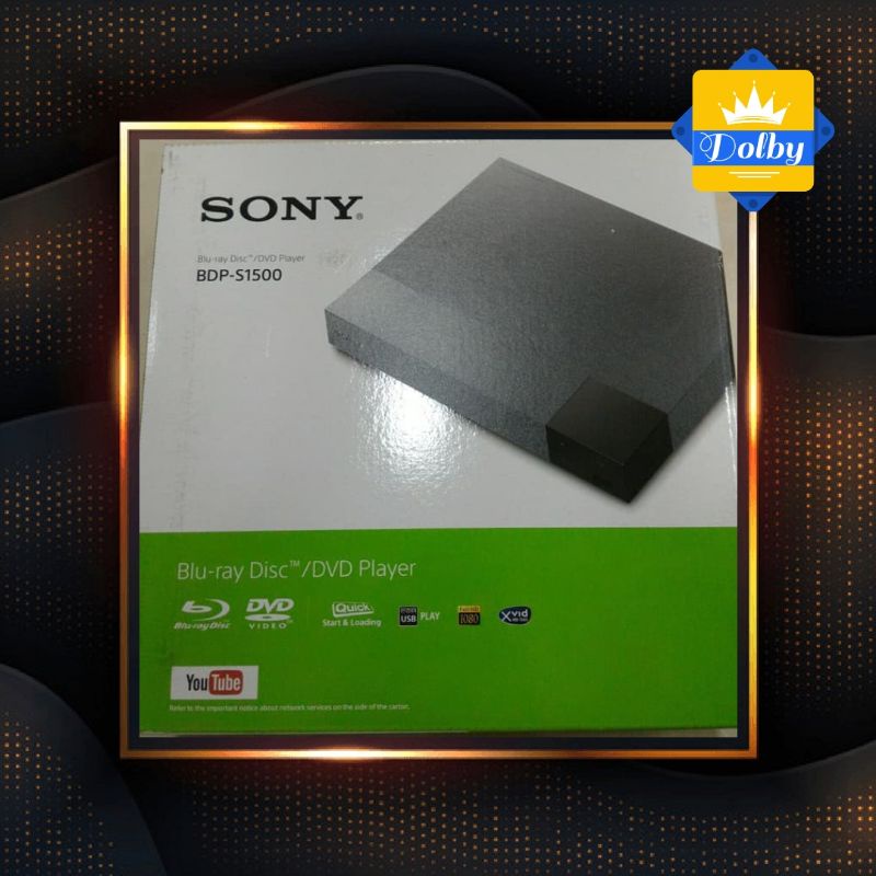 SONY BDP-S1500 SMART BLURAY PLAYER