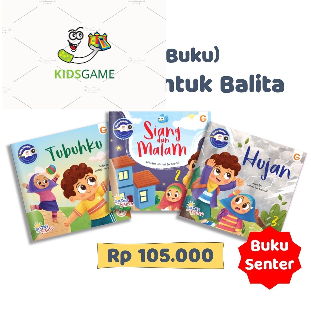 

Buku Anak Islami 1 Set (3 Buku) Seri Sains Untuk Balita - Gema Insani