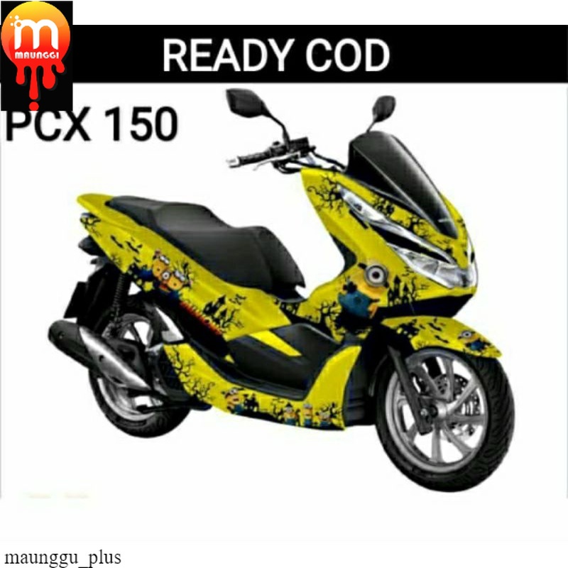 Decal pcx 150 full body Pcx 150 akesoris Striping motor pcx full body motif minion Stiker pcx 150