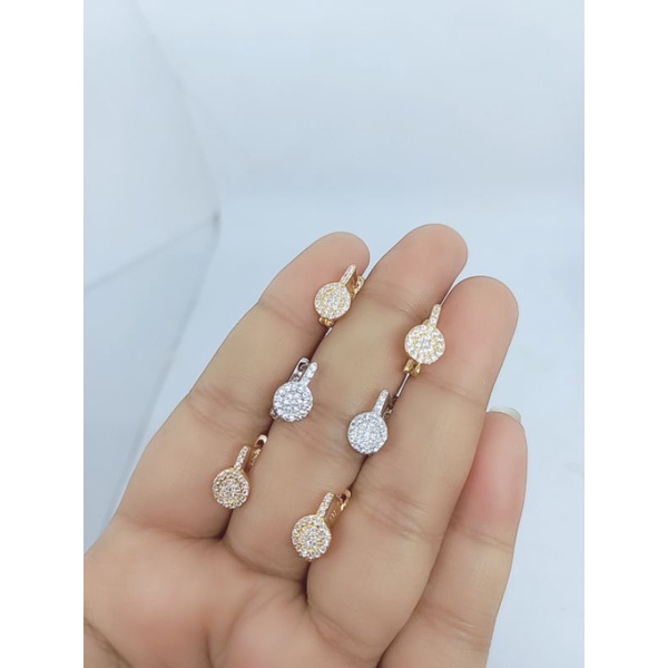 ANTING JEPIT DI*R MP FULL BUNDAR /ANTING PERAK ASLI SILVER 925 LAPIS EMAS/ ANTING FASHION WANITA TERBARU