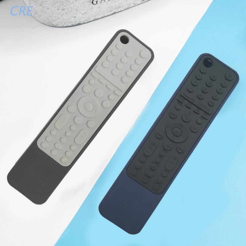 CRE  Silicone Remote Control Case for S ony RMF-TX600U TX600E RMF TX500E Smart TV Voice Shockproof Protective Cover with Loop
