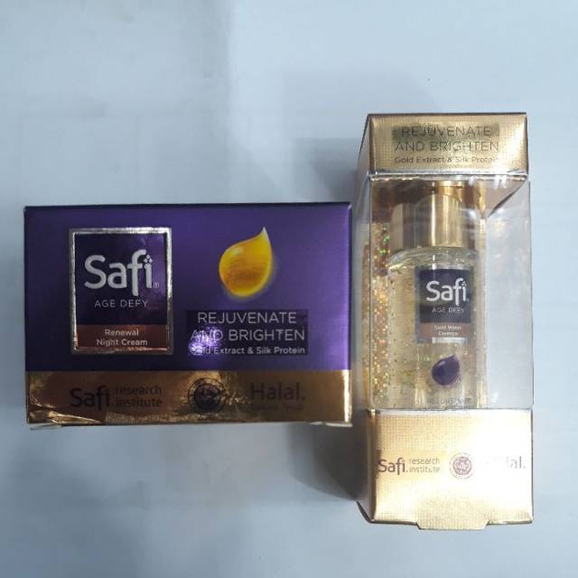 Safi Paket Hemat Malam Glowing ((PROMO)) Night 25g &  Gold E 30ml