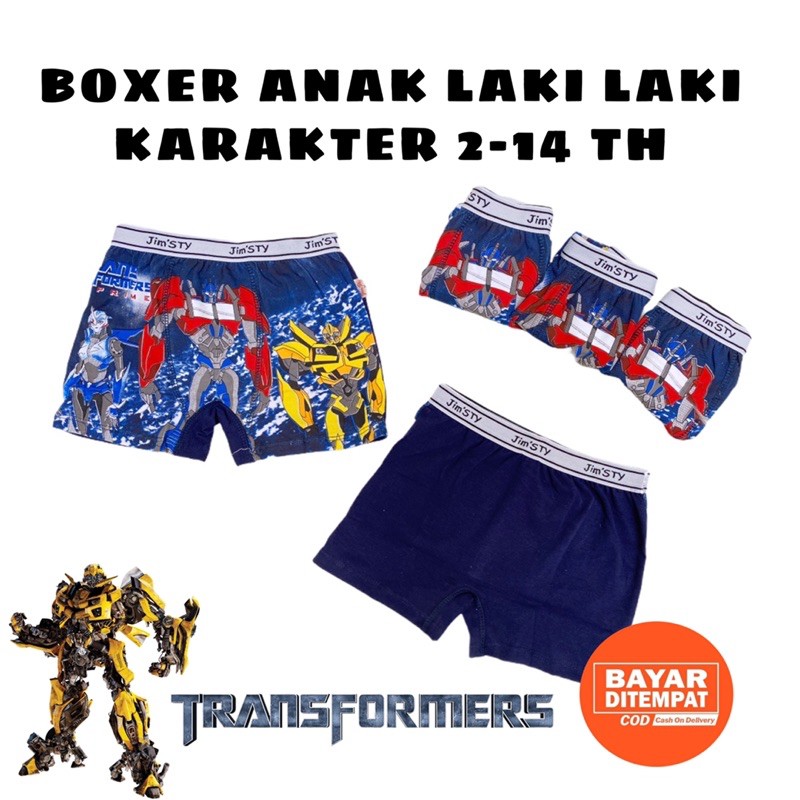 CELANA DALAM CD KANCUT BOXER BOKSER ANAK LAKI LAKI KARAKTER COWOK BAHAN ADEM MURAH