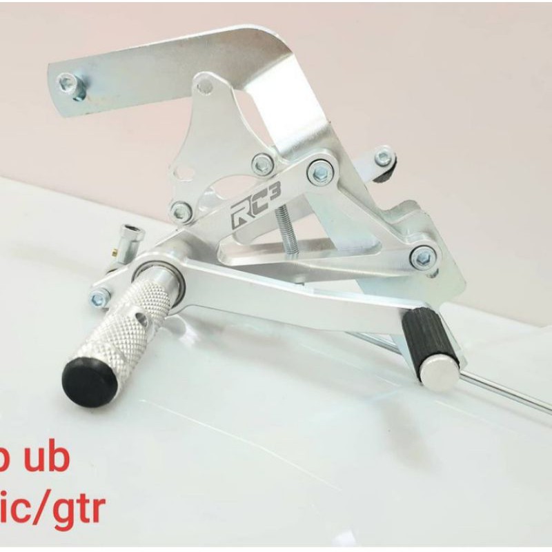 FOOTSTEP UNDERBONE HONDA SONIC 150 SUPRA GTR RS150 STEP UB SONIC SUPRA GTR BILLET RC3 RACING