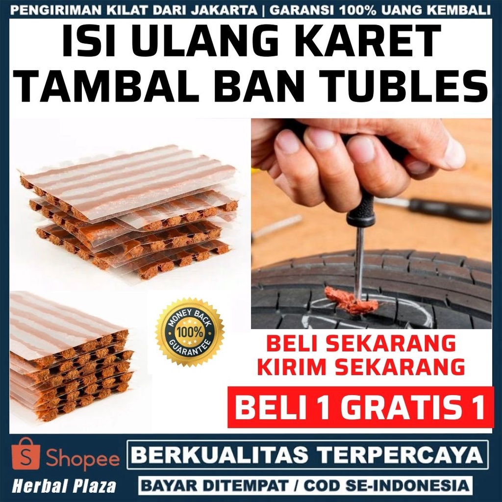Jual KARET TUBELESS TIRE REPAIR TOOL KIT ALAT TAMBAL BAN PENAMBAL