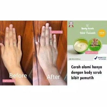 Bibit Pemutih SYB Body Scrub 100ml dan sabun