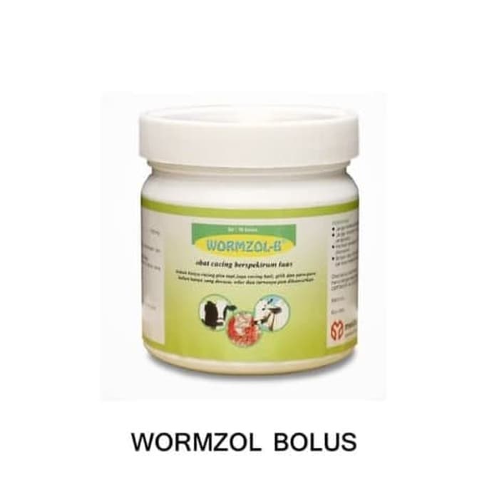 WORMZOL-B ecer ISI 1 BOLUS (OBAT CACING HEWAN) - wormzole bolus