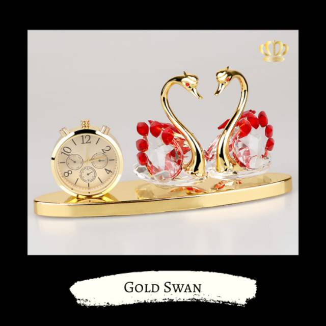 Parfum Pengharum pewangi Hiasan Mobil Dashboard Gold Swan