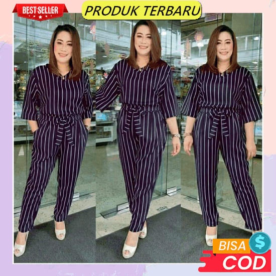 Tuorimarel Baju Jumpsuit Long Jumsuit Pakaian Cewek Perempuan Wanita Import Kekinian Terbaru Kasual 