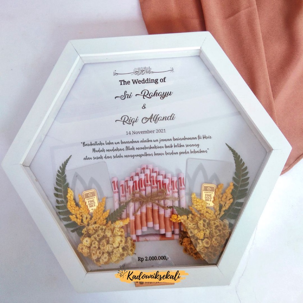 READY TERMURAH !!!! Custom Mahar Rustic / Frame mahar rustic / Mahar murah /