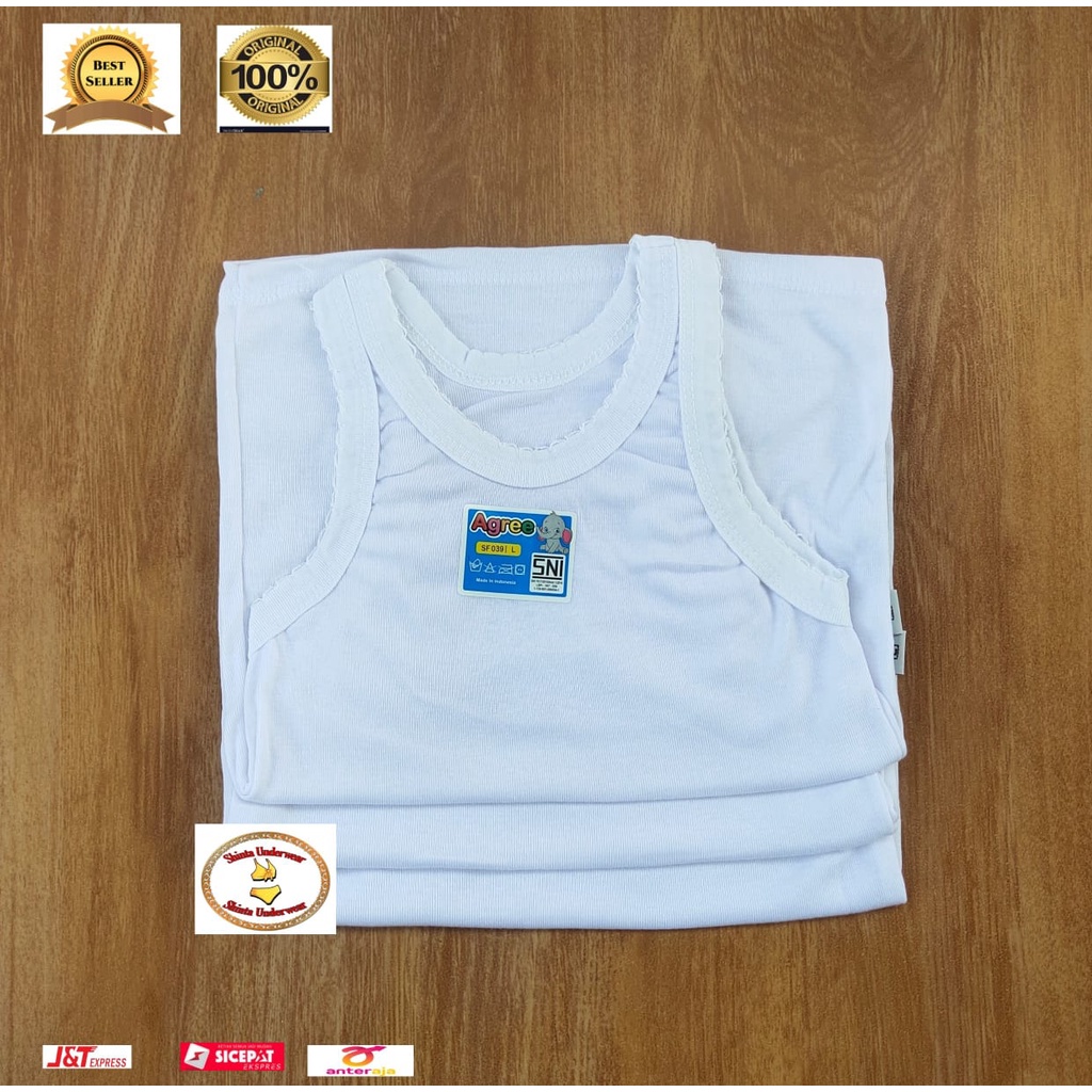 Singlet Anak Cewek/Singlet Anak Perempuan Katun/Singlet Agree Kids