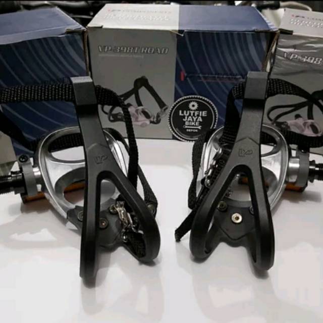 PEDAL SEPEDA TOECLIP VP 398 T FIXIE AND ROAD