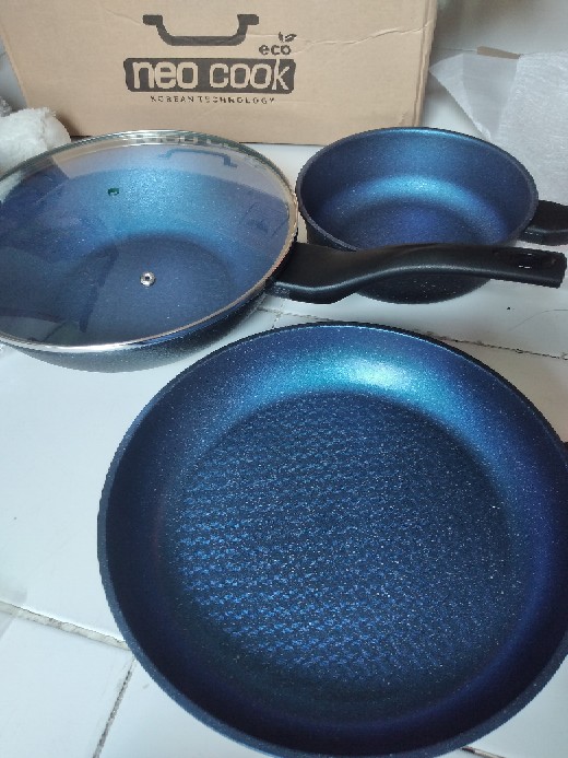 Alat Masak Tanpa Lengket-neo Cook Frypan Set 4 Pcs