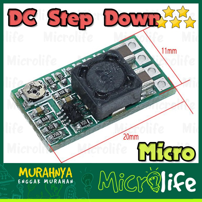 Micro DC Step Down 4v-24v to 5v 3A Buck Super Mini