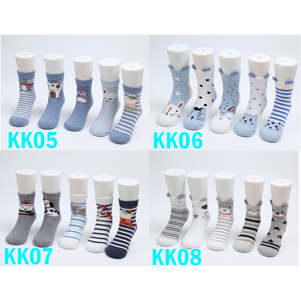 Kaos Kaki Anak Set Motif Karakter Lucu