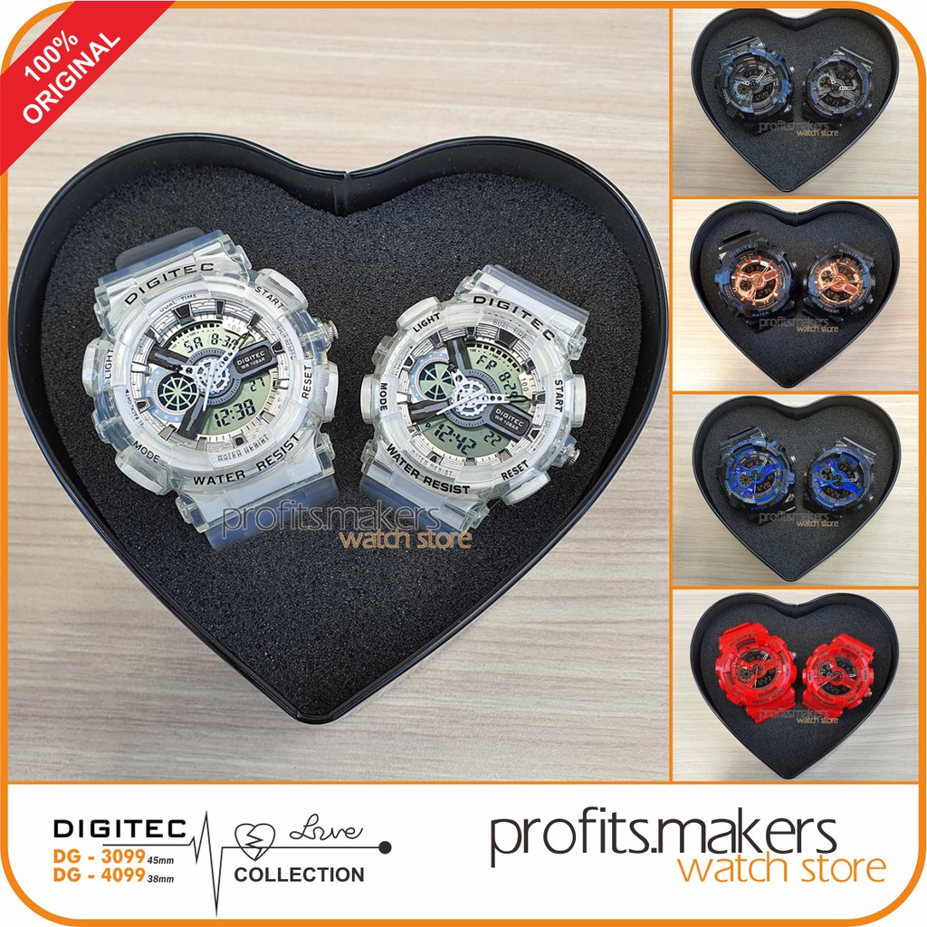 Digitec Couple Watch LOVE COLLECTION DG 3099 4099/ Dg3099 Dg4099 / DG-3099 Dg-4099 Original