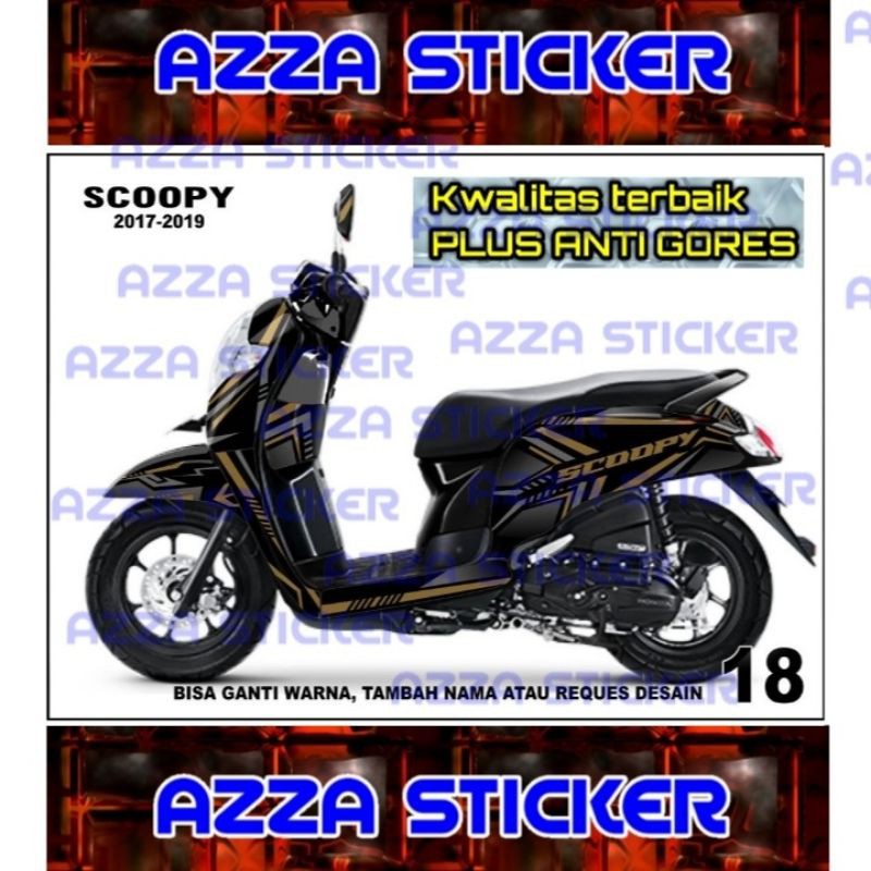 Sticker decal Scoopy 2019 Full Body decal Scoopy 2019 Full body 18