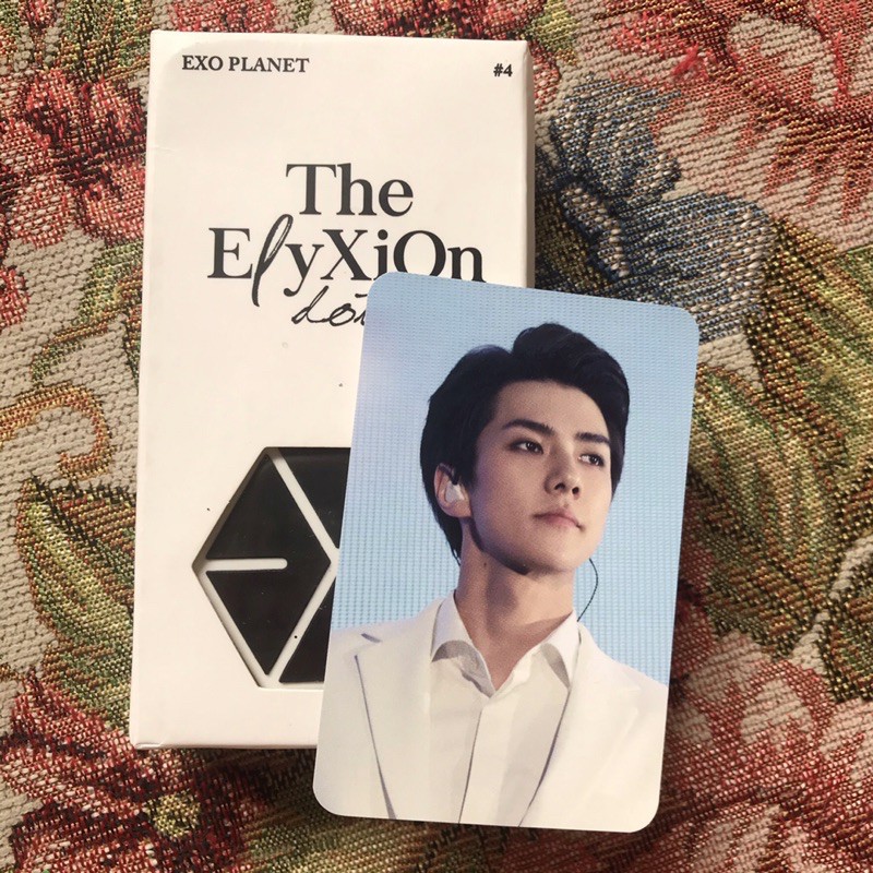 EXO sehun elyxion voice keyring + sehun photocard