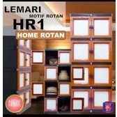 Lemari Pastik Twinpan/Lemari Anyaman/Lemari pakaian/Lemari Baju/Lemari Twinpan Hr1