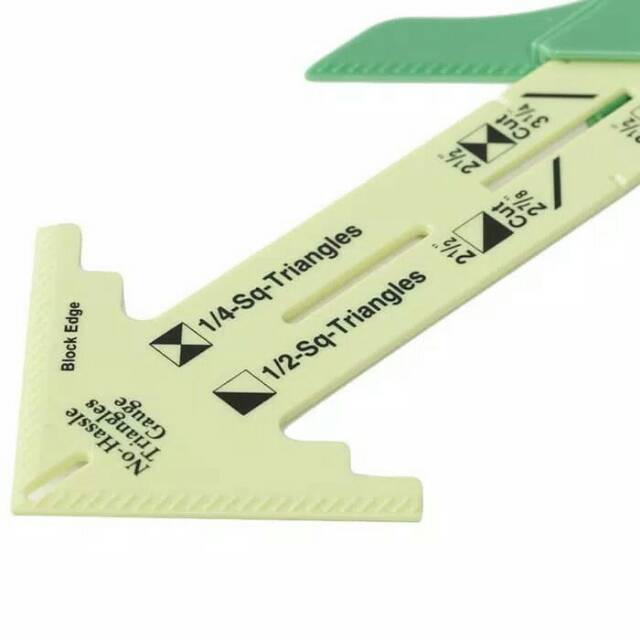 Penggaris Jahit Menjahit - Quilting Ruler Model Segitiga Geser - Pengukur Lipatan Tepi