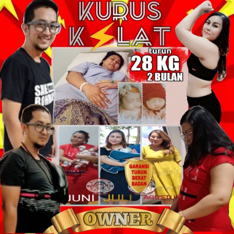 KURUS KILAT PAKET PEMULA Obat Pelangsing Badan Penurun Berat Badan Pembakar Lemak Slim Fit No Herballife Obat Diet Herbal Ampuh