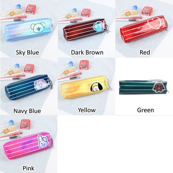 

Sale!!! Kotak Pensil Lucu Hologram Korea Bt21-Bts Kpop Idol-Pencil Case-Box Limited