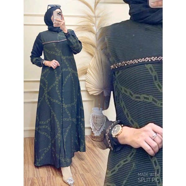 GAMIS MEWAH/GAMIS AMESHA SWAROSKY/ELEGAN DAN CANTIK/AMORE BY RUBY ORIGINAL