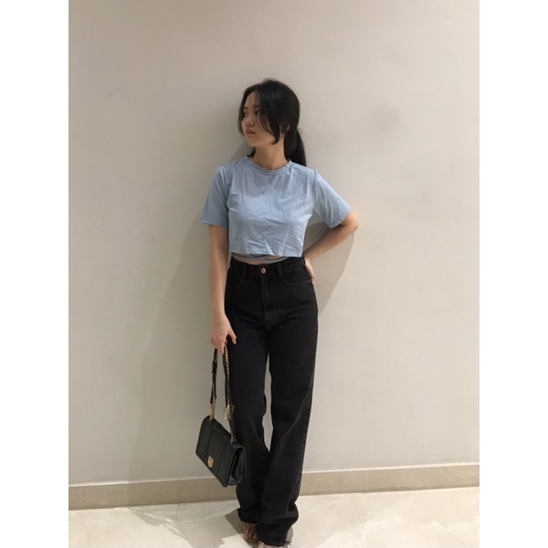 Selim Label Sydney Crop Top Basic Atasan Croptop Korean Style Crop Top Wanita