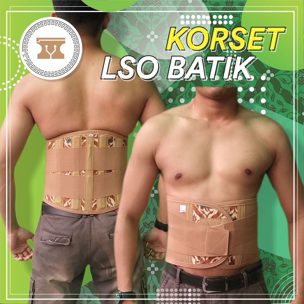 Korset Sakit Pinggang BATIK / Korset Kesehatan / Korset Nyeri Pinggang / Korset LSO / Korset Lumbal