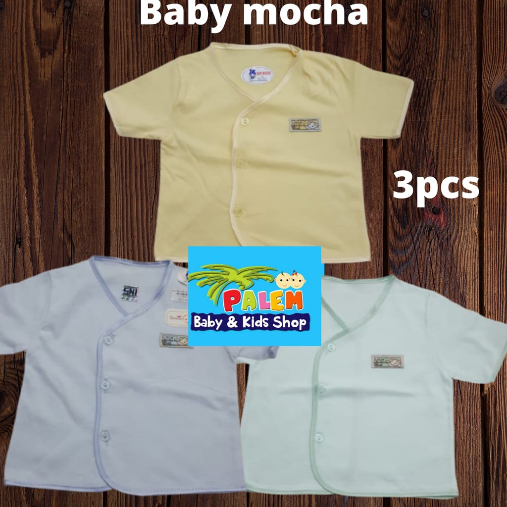 Baby Mocha Boboho Baju Atasan pendek warna  isi3 size L,M