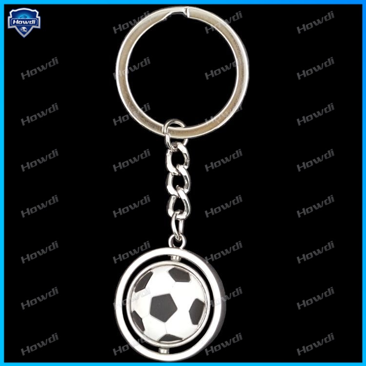 Gantungan Kunci Bentuk Bola Sepak Bahan Metal