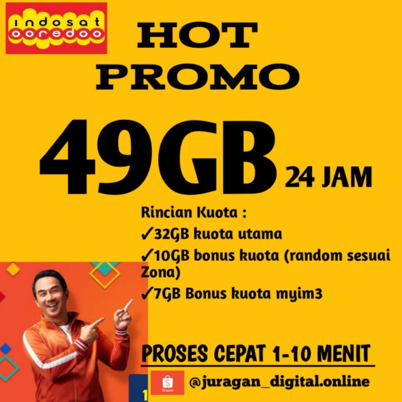 KUOTA INDOSAT MURAH TERBAIK || KUOTA INDOSAT 50GB FULL TERLARIS