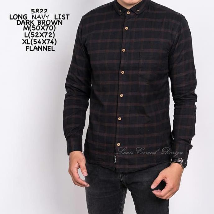Diskon Baju Kemeja Levis Flanel Distro Tangan Panjang Kotak Premium Pria - Nomorenam, M Terbaru