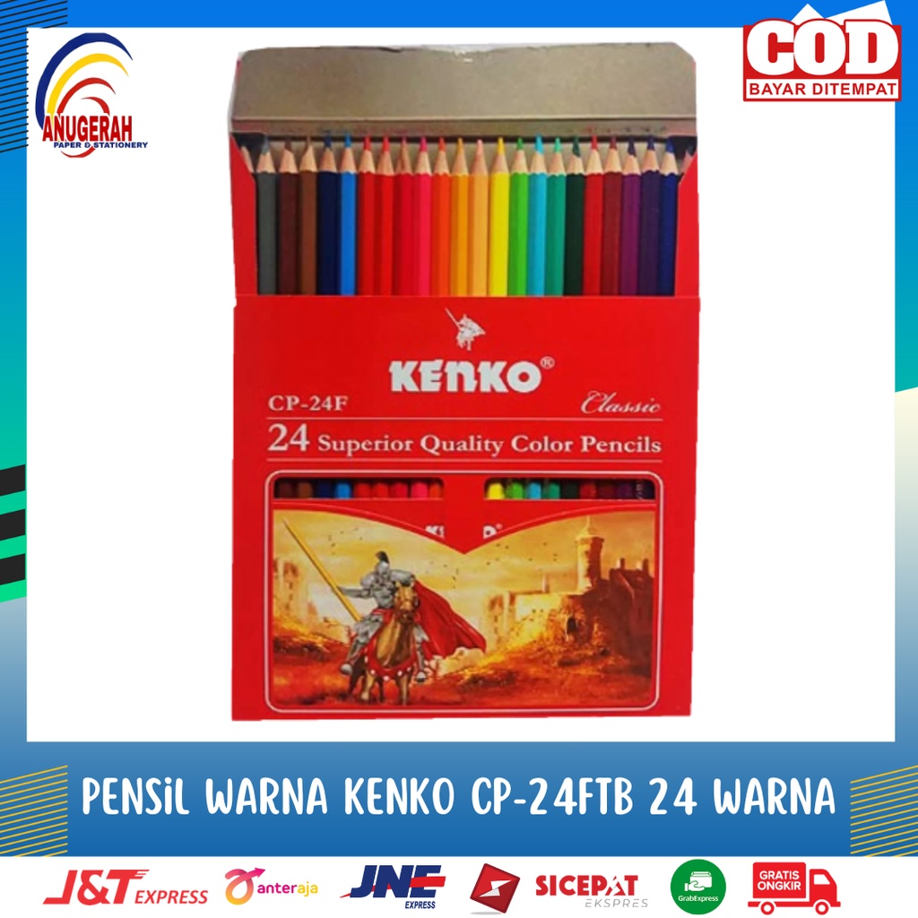 

PENSIL WARNA KENKO CP-24F 24 WARNA (PCS)