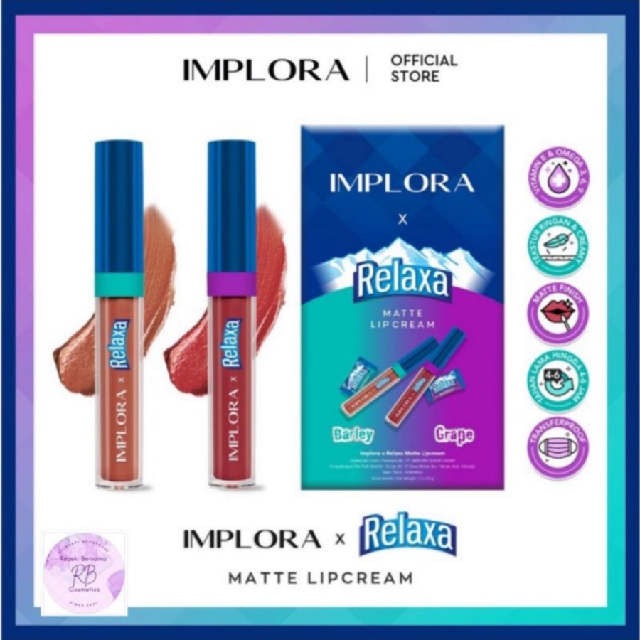 LIPCREAM MATTE IMPLORA X RELAXA