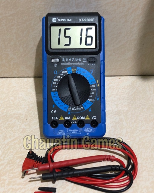 Multitester / Avometer / Tester Digital Merk Sunshine Type DT-9205E