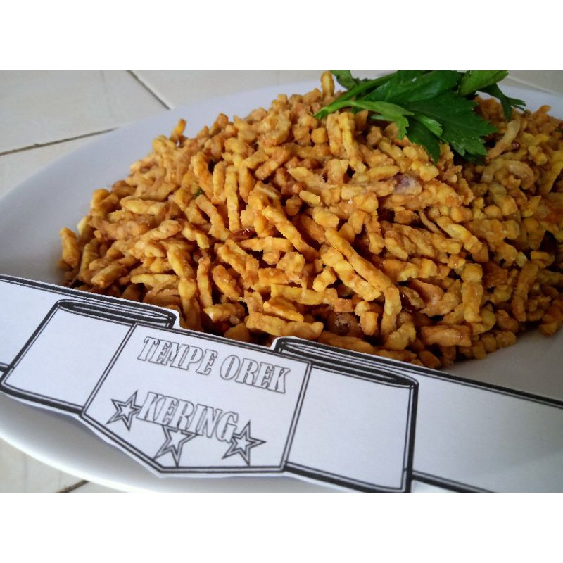

500gram Tempe orek kering rendah minyak DAN ADA BUMBU RAHASIA SPESIAL