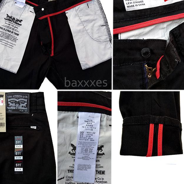 levis 511 chinos black